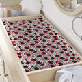 Creepy Red Eyeball Pattern Print Changing Pad Cover