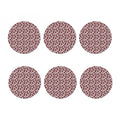 Creepy Red Eyeball Pattern Print Coaster Set