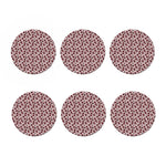 Creepy Red Eyeball Pattern Print Coaster Set