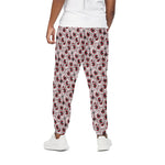 Creepy Red Eyeball Pattern Print Cotton Pants
