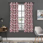 Creepy Red Eyeball Pattern Print Curtain