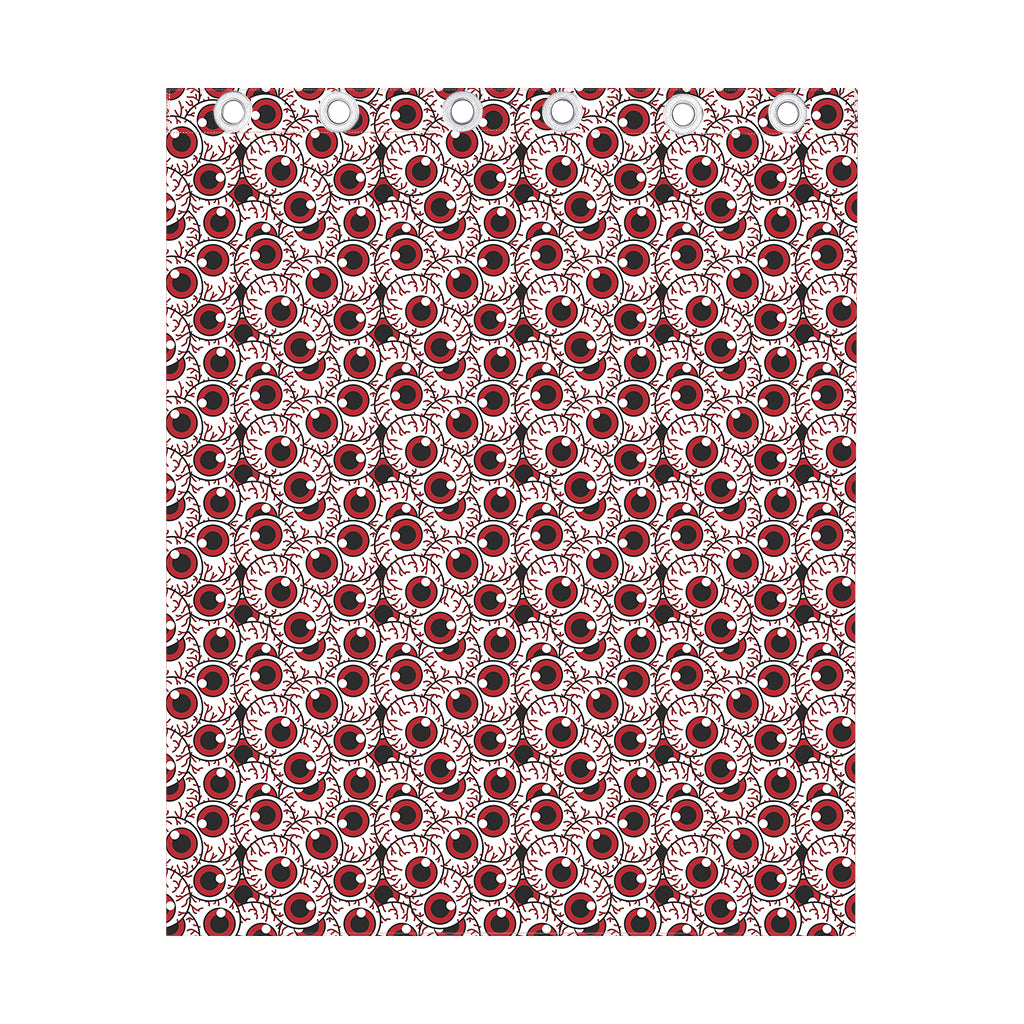 Creepy Red Eyeball Pattern Print Curtain