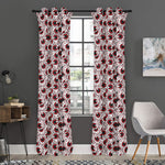 Creepy Red Eyeball Pattern Print Curtain