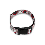 Creepy Red Eyeball Pattern Print Dog Collar