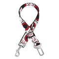 Creepy Red Eyeball Pattern Print Dog Seat Belt