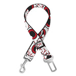 Creepy Red Eyeball Pattern Print Dog Seat Belt