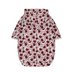 Creepy Red Eyeball Pattern Print Dog Zip Up Hoodie