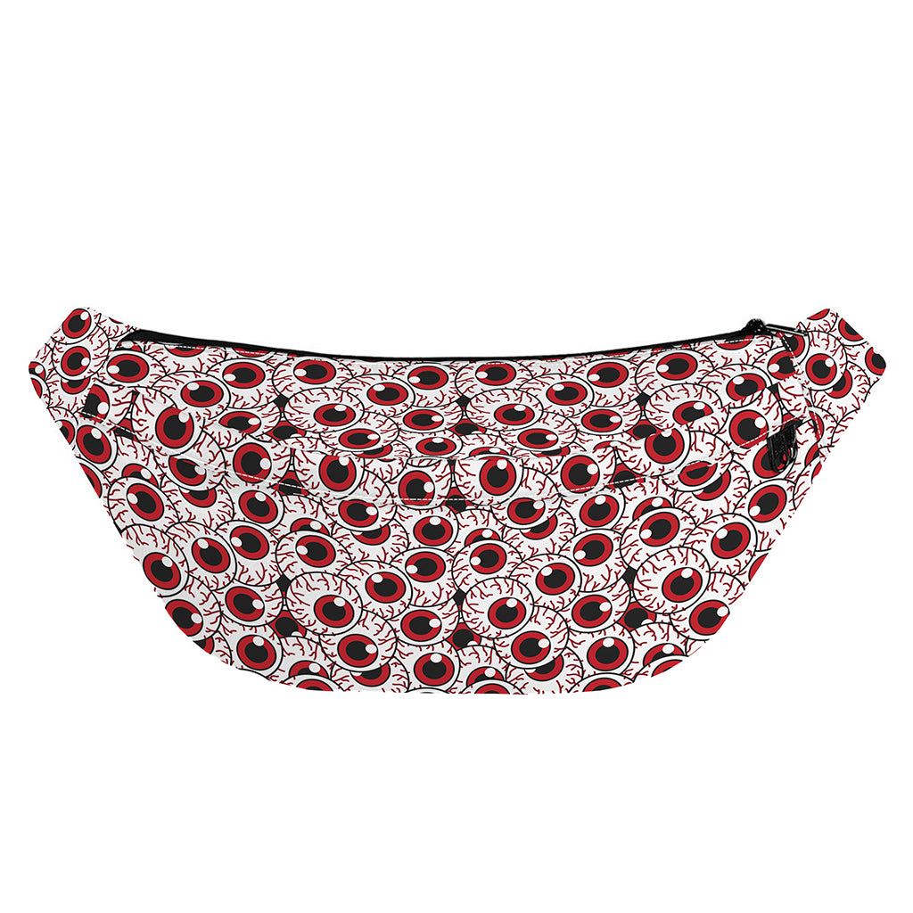 Creepy Red Eyeball Pattern Print Fanny Pack