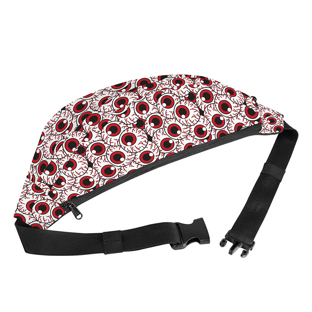 Creepy Red Eyeball Pattern Print Fanny Pack