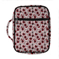 Creepy Red Eyeball Pattern Print Front Pocket Bible Bag