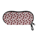 Creepy Red Eyeball Pattern Print Glasses Case
