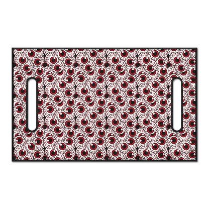 Creepy Red Eyeball Pattern Print Golf Cart Seat Cover