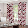 Creepy Red Eyeball Pattern Print Grommet Curtains