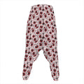 Creepy Red Eyeball Pattern Print Hammer Pants