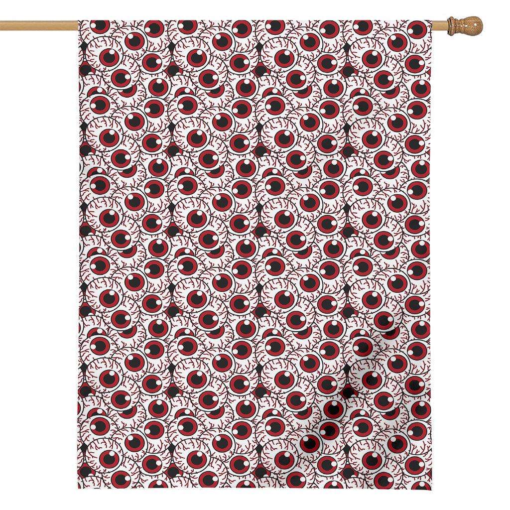 Creepy Red Eyeball Pattern Print House Flag