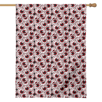 Creepy Red Eyeball Pattern Print House Flag