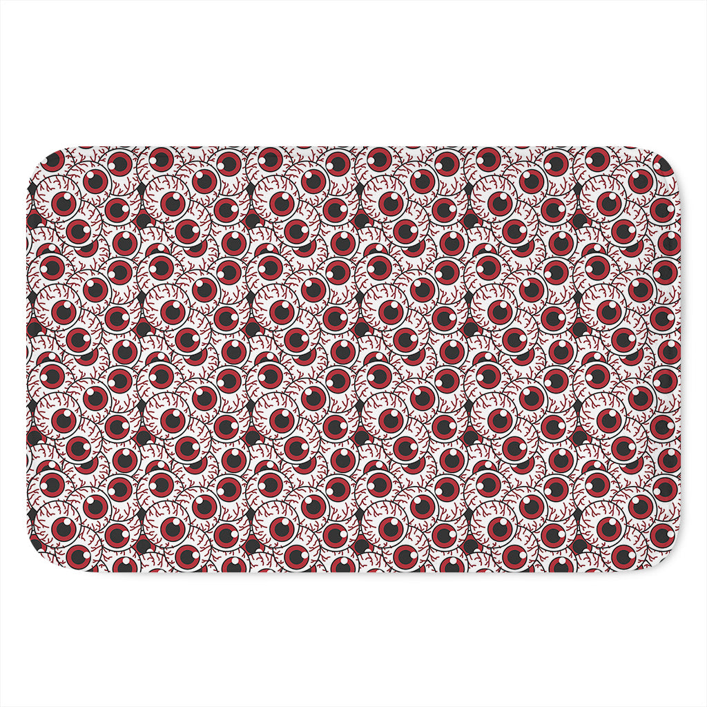Creepy Red Eyeball Pattern Print Indoor Door Mat