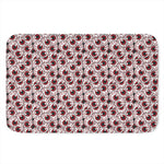 Creepy Red Eyeball Pattern Print Indoor Door Mat