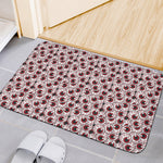 Creepy Red Eyeball Pattern Print Indoor Door Mat
