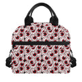 Creepy Red Eyeball Pattern Print Insulated Lunch Bag