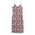 Creepy Red Eyeball Pattern Print Jersey Midi Cami Dress
