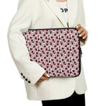 Creepy Red Eyeball Pattern Print Laptop Sleeve