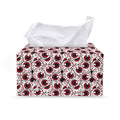 Creepy Red Eyeball Pattern Print Leather Tissue Box Cover