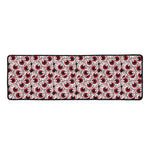 Creepy Red Eyeball Pattern Print Long Kitchen Mat