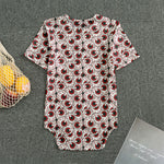 Creepy Red Eyeball Pattern Print Men's Bodysuit