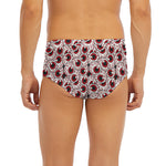 Creepy Red Eyeball Pattern Print Men's Briefs