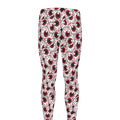 Creepy Red Eyeball Pattern Print Men's Leggings