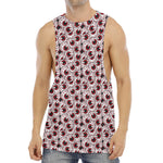 Creepy Red Eyeball Pattern Print Men's Muscle Tank Top
