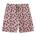 Creepy Red Eyeball Pattern Print Men's Swim Trunks
