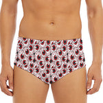 Creepy Red Eyeball Pattern Print Men's Triangle Swim Briefs