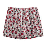 Creepy Red Eyeball Pattern Print Mesh Shorts
