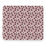 Creepy Red Eyeball Pattern Print Mouse Pad