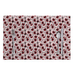 Creepy Red Eyeball Pattern Print Placemat