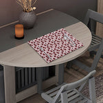 Creepy Red Eyeball Pattern Print Placemat