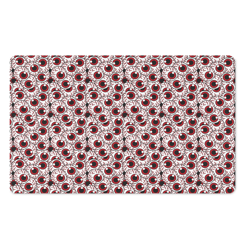 Creepy Red Eyeball Pattern Print Polyester Doormat