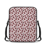 Creepy Red Eyeball Pattern Print Rectangular Crossbody Bag