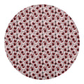 Creepy Red Eyeball Pattern Print Round Blanket