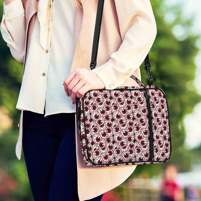 Creepy Red Eyeball Pattern Print Shoulder Strap Bible Bag