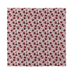 Creepy Red Eyeball Pattern Print Silk Bandana