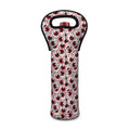 Creepy Red Eyeball Pattern Print Single Neoprene Wine Tote
