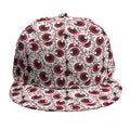 Creepy Red Eyeball Pattern Print Snapback Cap