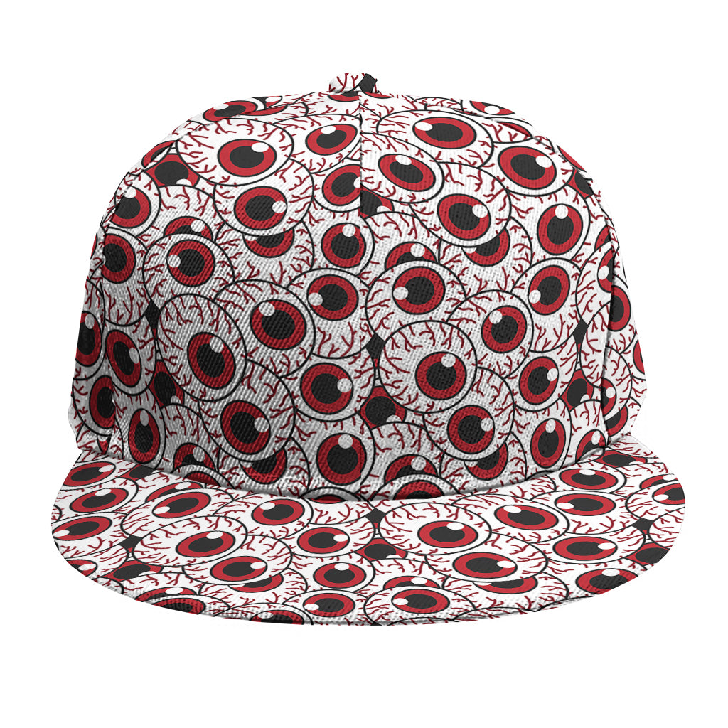 Creepy Red Eyeball Pattern Print Snapback Cap