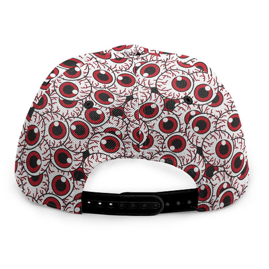 Creepy Red Eyeball Pattern Print Snapback Cap
