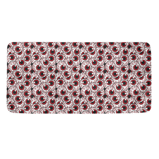 Creepy Red Eyeball Pattern Print Towel