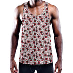 Creepy Red Eyeball Pattern Print Training Tank Top