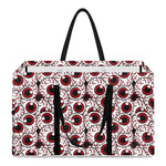 Creepy Red Eyeball Pattern Print Utility Tote Bag